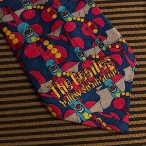RARE! Beetles Yellow Submarine Silk Tie